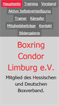 Mobile Screenshot of boxring-condor-limburg.de